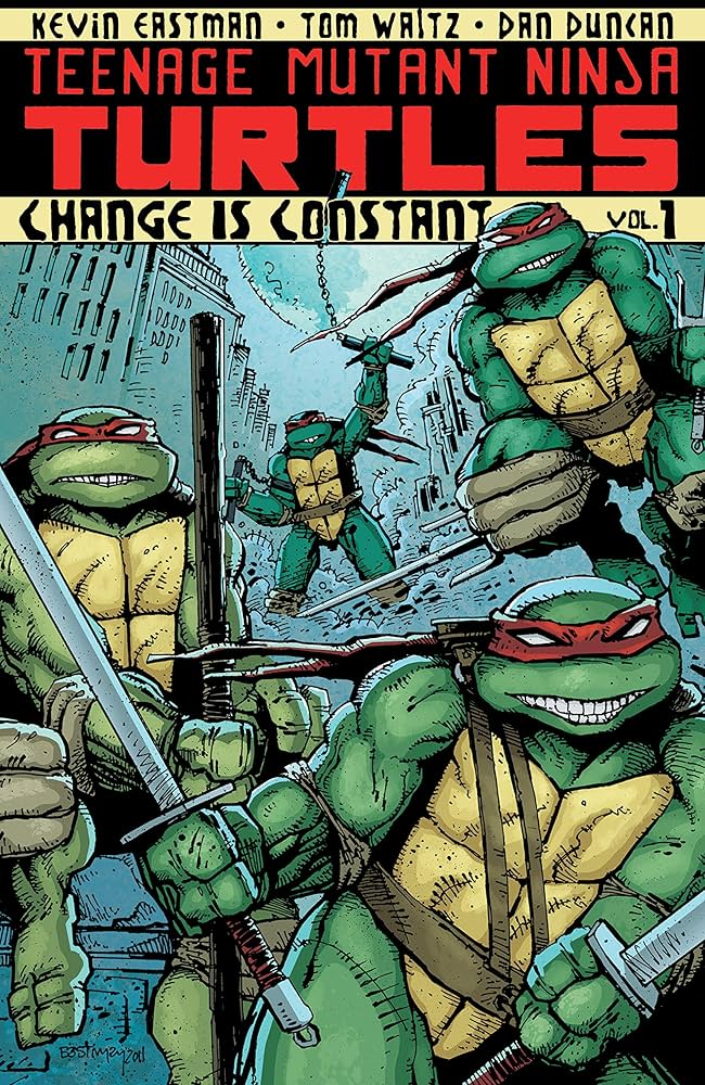 La copertina del n°1 di Teenage Mutant Ninja Turtles