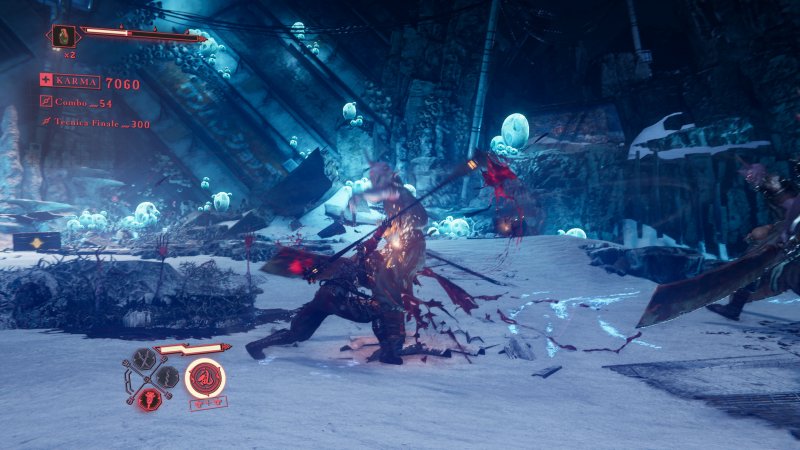 Una sequenza di combattimento di Ninja Gaiden 4