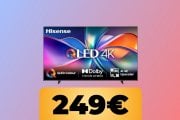 La Smart TV Hisense QLED 4K 2025 da 43" è in sconto su Amazon al minimo storico