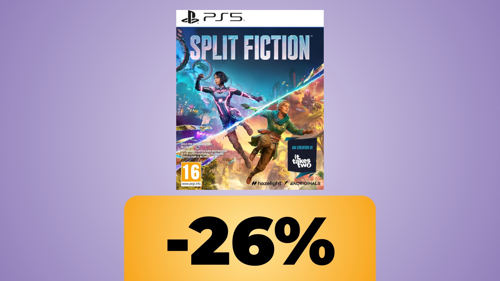 Split Fiction per PS5 in maxi sconto su Amazon: se lo dividi con un amico lo paghi pochissimo
