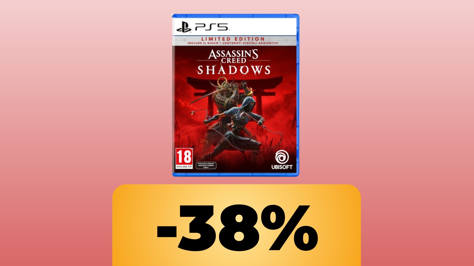 Assassin's Creed Shadows: la Limited Edition per PS5 è al suo minimo storico su Amazon