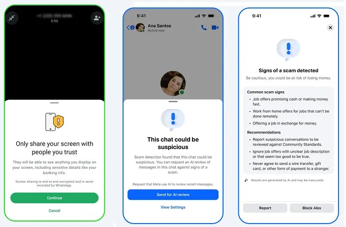 Nuovo sistema di protezione di Meta