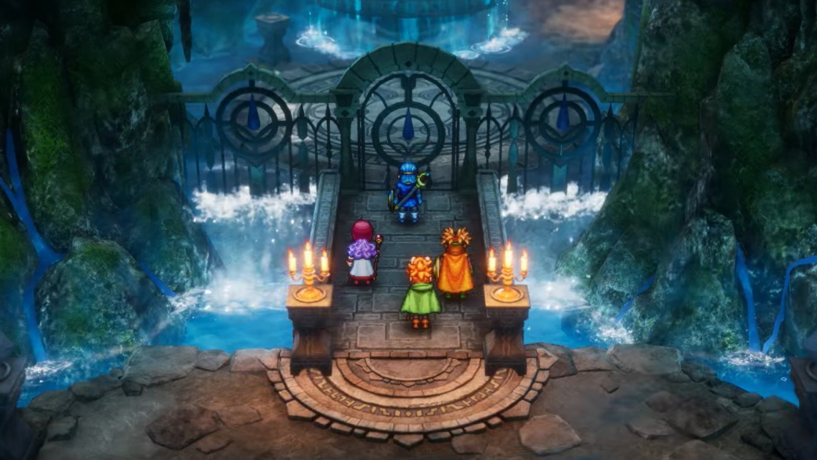 Uno degli scenari di Dragon Quest 1 & 2 HD-2D Remake