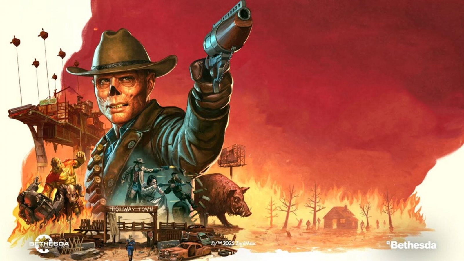 La copertina dell'aggiornamento Fallout 76 ‘Burning Springs’