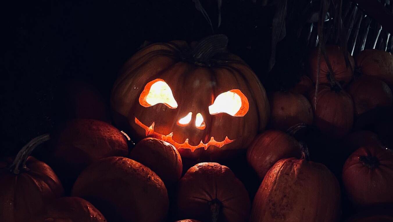 Una zucca di Halloween