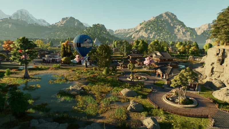 Le mappe di Jurassic World Evolution 3 offrono biomi estremamente diversi tra loro, e anche diversi stili architettonici Le mappe di Jurassic World Evolution 3 offrono biomi estremamente diversi tra loro, e anche diversi stili architettonici