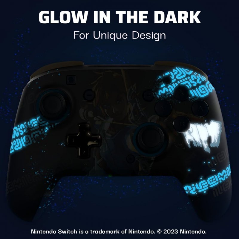 L'effetto di illuminazione al buio del controller L'effetto di illuminazione al buio del controller