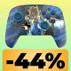 Il controller a tema Link per Nintendo Switch è in forte sconto: la batteria dura 40 ore e ha pulsanti extra