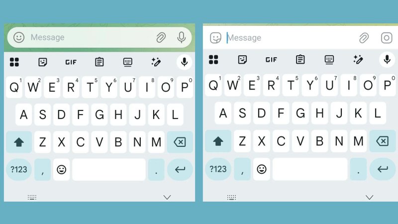 A sinistra Telegram beta, a destra Telegram stabile