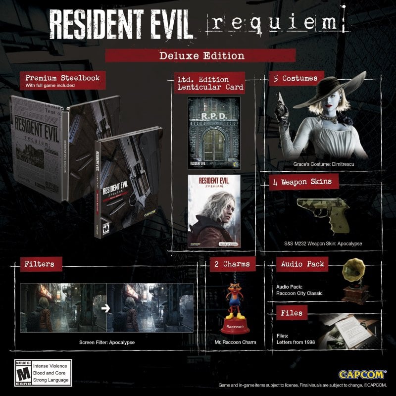 I contenuti della Deluxe Edition di Resident Evil Requiem I contenuti della Deluxe Edition di Resident Evil Requiem