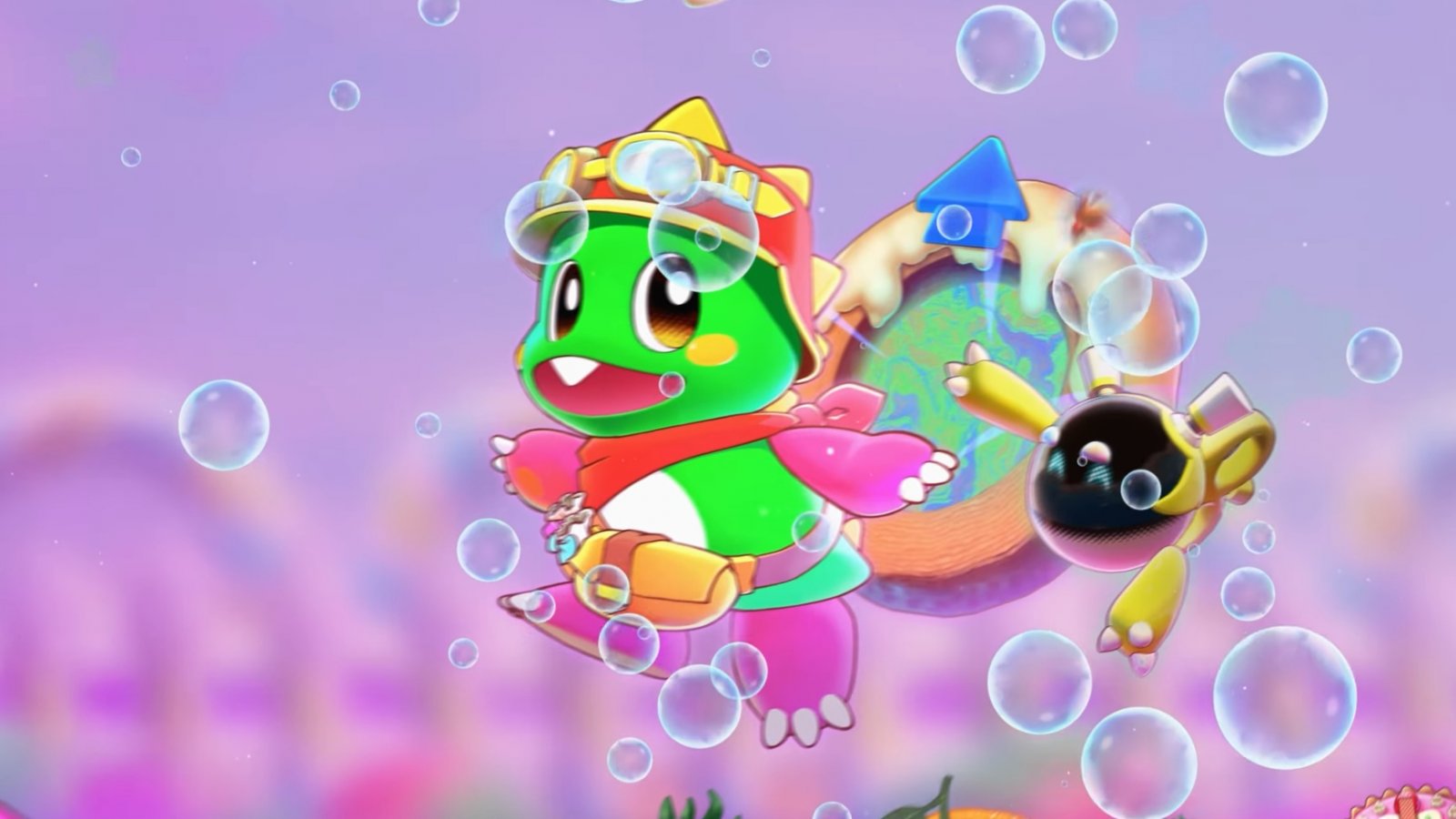 Il trailer finale di Bubble Bobble Sugar Dungeon è pieno di bolle e fa una panoramica del gioco