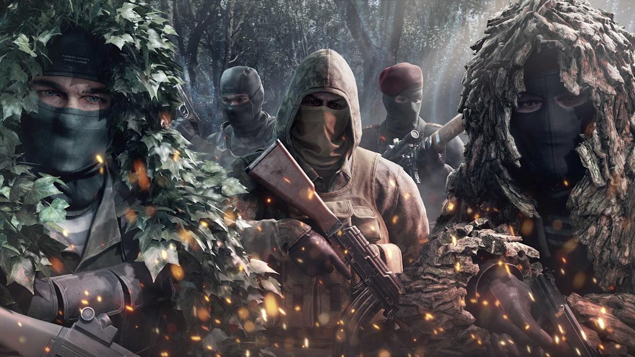 Un artwork della modalità Fox Hunt di Metal Gear Solid Delta: Snake Eater