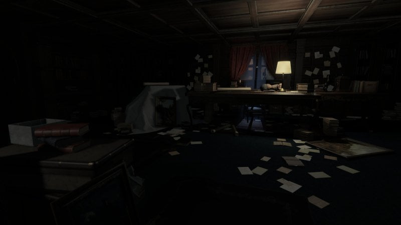 Gli interni della magione sono pieni di oggetti Gli interni della magione sono pieni di oggetti