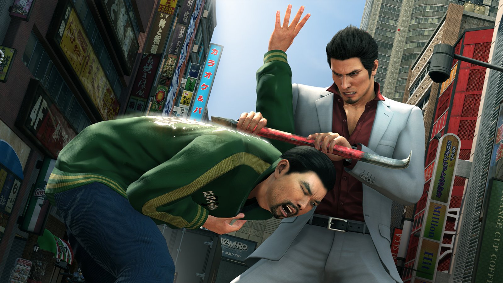 Un momento di Yakuza Kiwami 2