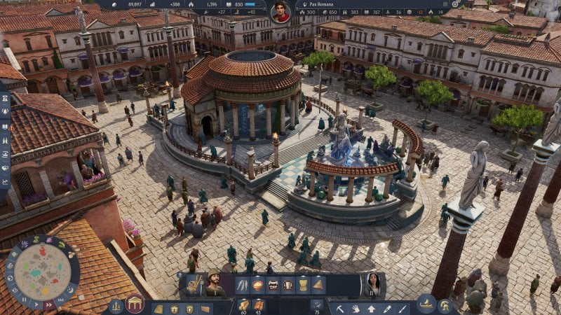 Un centro urbano pulsante in Anno 117: Pax Romana Un centro urbano pulsante in Anno 117: Pax Romana
