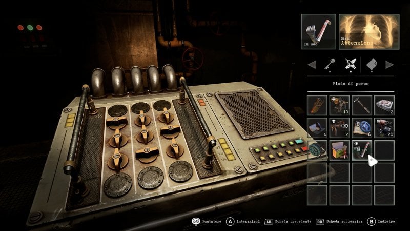 A differenza di Resident Evil, l'inventario non ha slot limitati