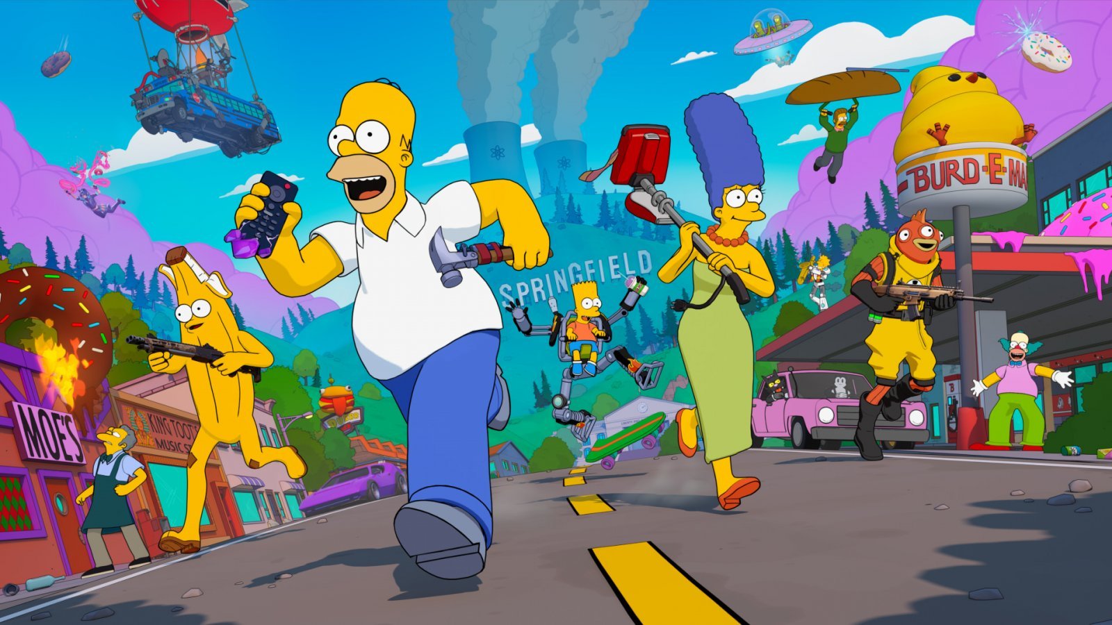 La famiglia Simpson in Fortnite