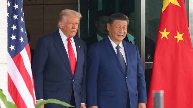 Il presidente degli Stati Uniti, Donald Trump, e il presidente della Repubblica Popolare Cinese, Xi Jinping