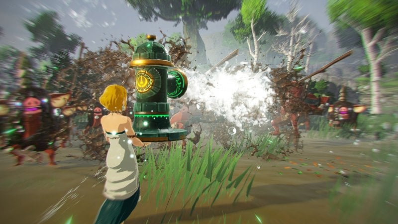 I congegni Zonau come l'Idrocefalo permettono di spegnere incendi o pulire la melma che protegge i nemici