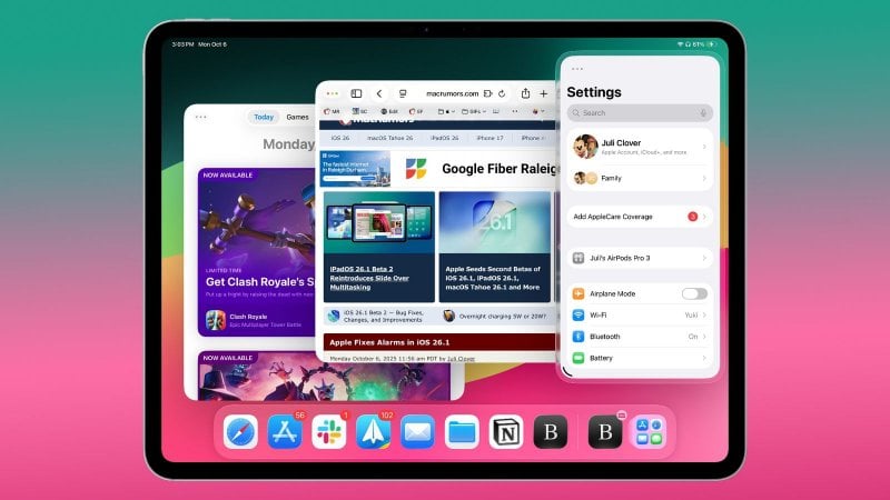 L'interfaccia di iPadOS