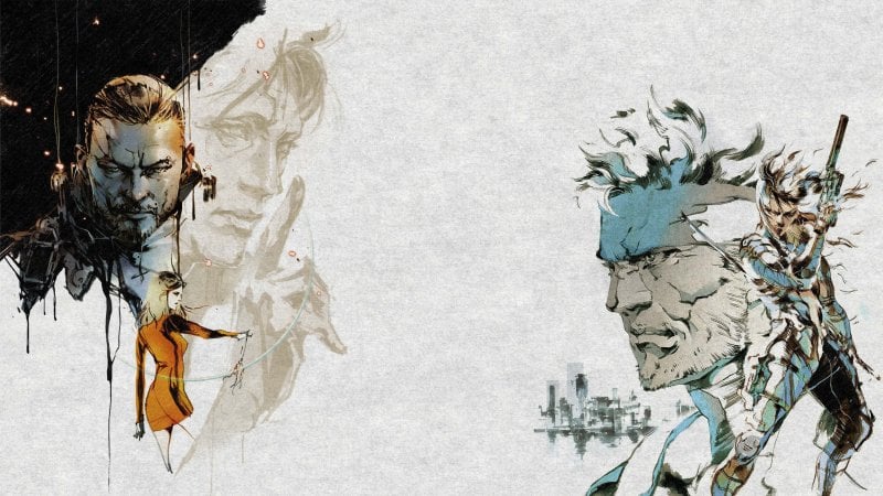 Illustrazioni di Death Stranding e Metal Gear Solid