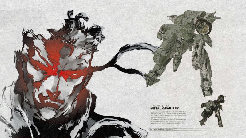 Il design del leggendario Metal Gear REX