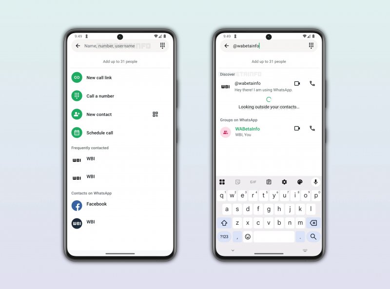 Ricerca tramite username in WhatsApp | Fonte: WABetaInfo