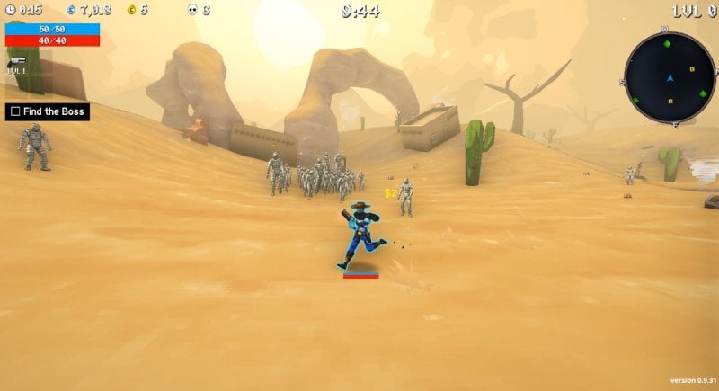 Questo è CL4NK, ispirato al compagno di Ratchet, che si fa largo nel livello desertico