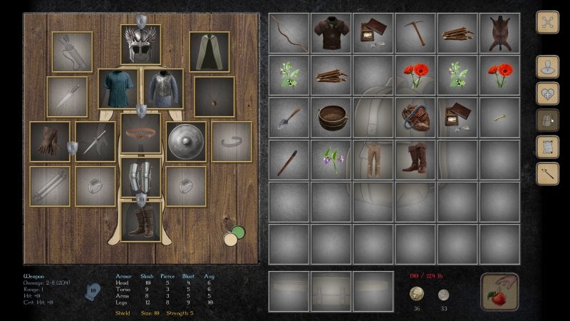 Anche l'inventario pesca direttamente dai numerosi titoli GDR degli anni Novanta