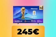 La Smart TV Hisense QLED 4K 2025 da 43" è su Amazon al prezzo più basso di sempre