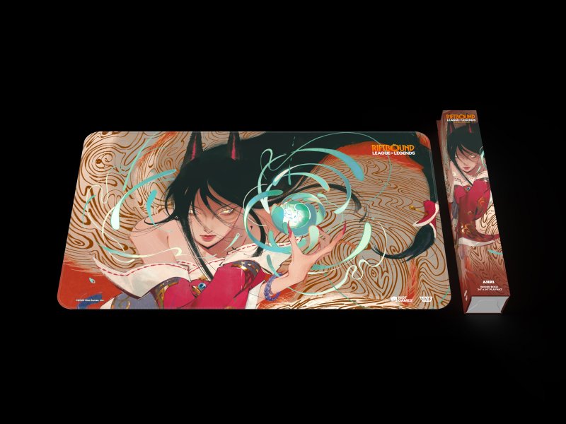Gli appassionati di Ahri saranno felici di sapere che Riot ha scelto questo personaggio per la sua prima ondata di Playmat