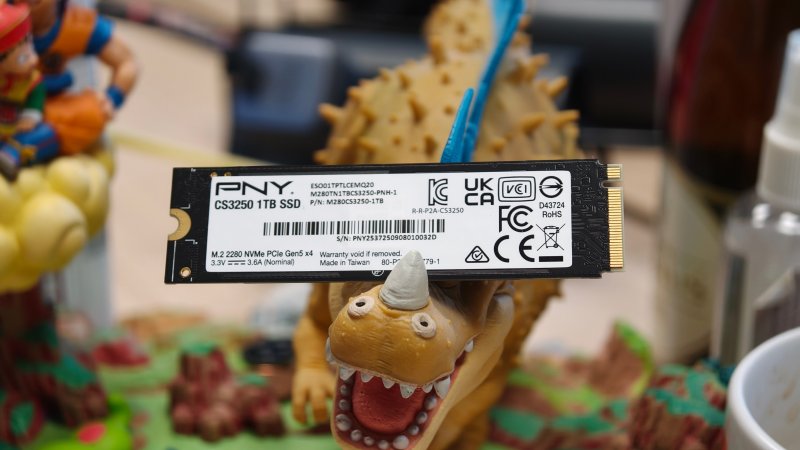 Il retro dell'SSD PNY CS3250