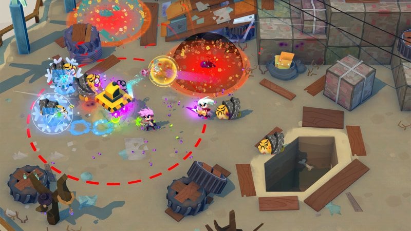 Il colorito caos di uno scontro in Relic Hunters Legend