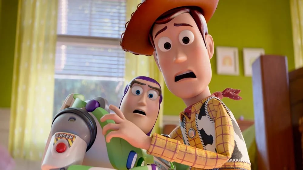 Buzz e Woody in Toy Story 5