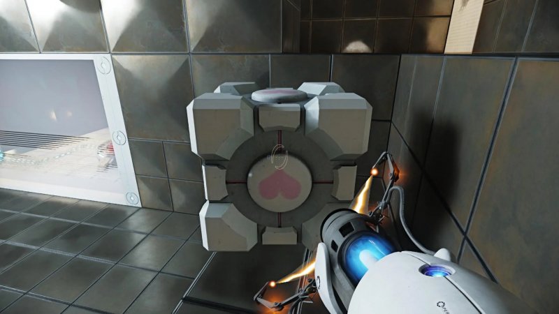 Il Companion Cube in Portal