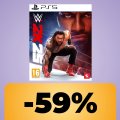 WWE 2K25 è al suo minimo storico su Amazon: match leggendari e personaggi iconici in mega sconto