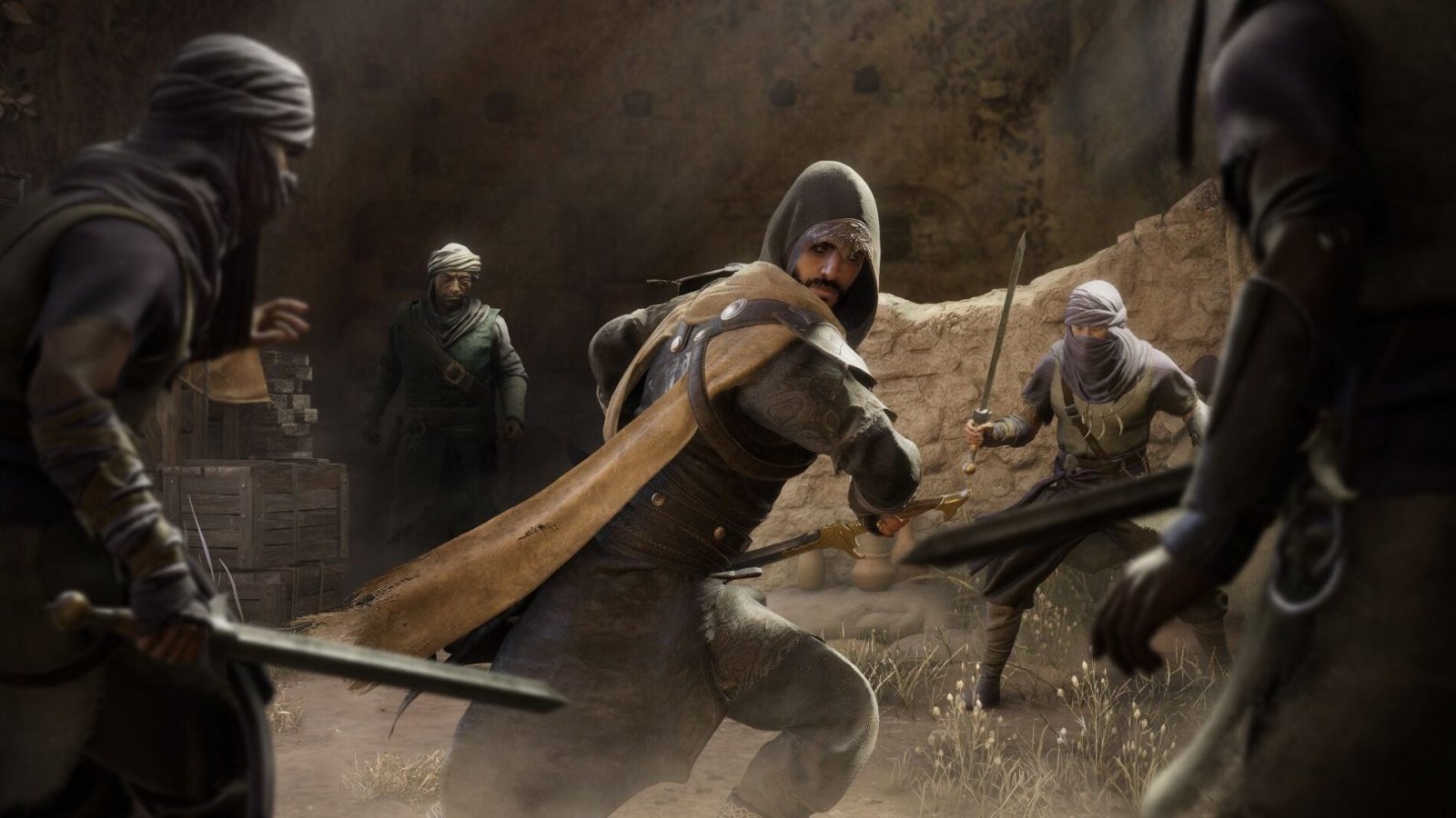 Basim combatte in Assassin's Creed Mirage: Valley of Memory