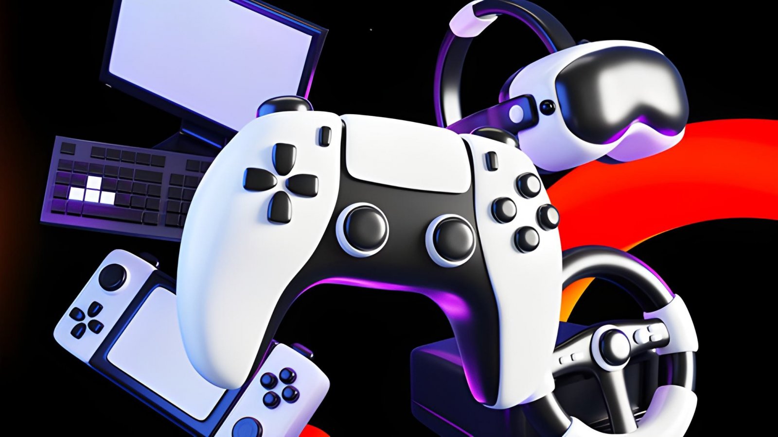 Console e accessori nell'immagine delle offerte del Black Friday di Gamelife