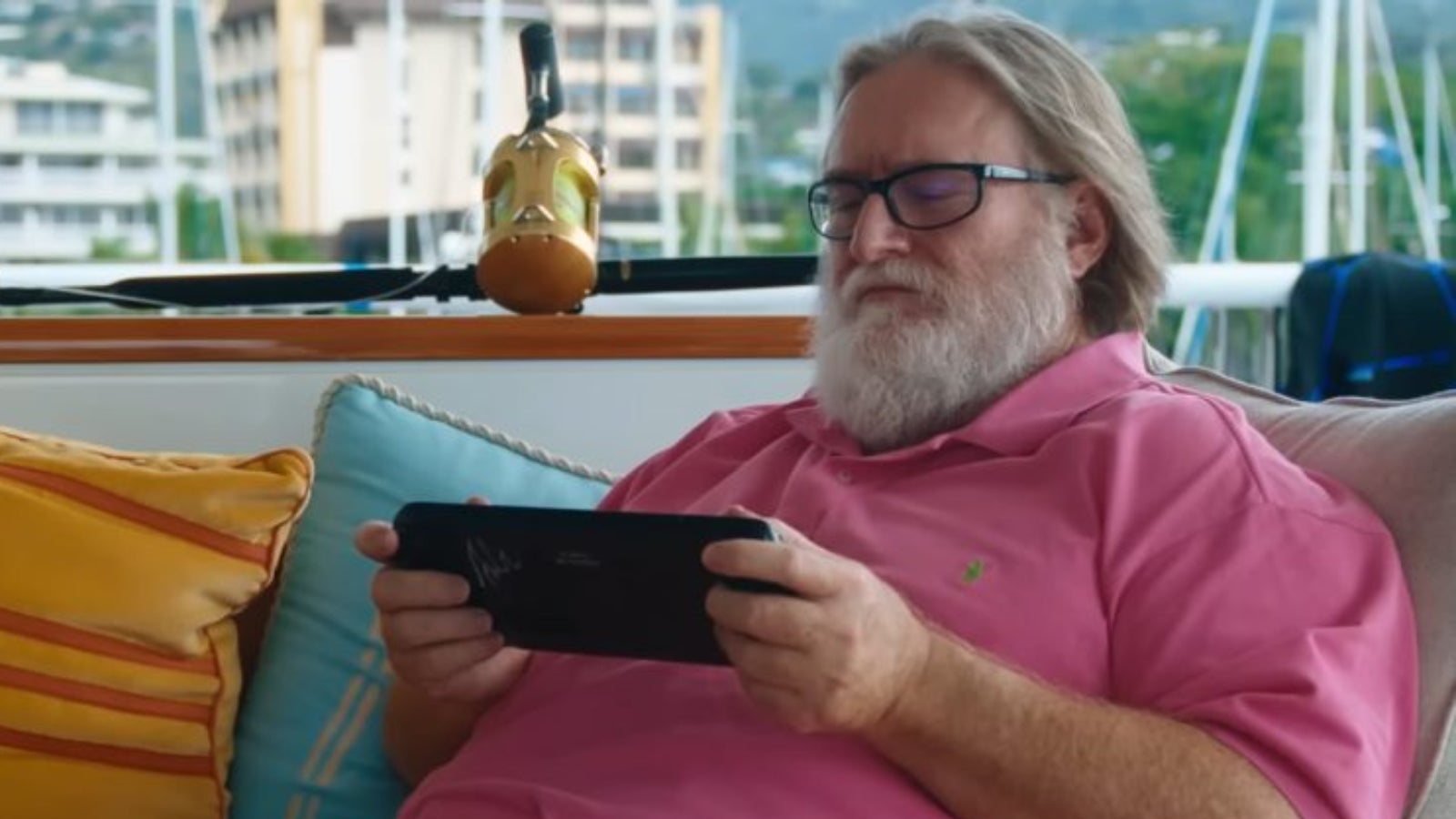 Gabe Newell con Steam Deck
