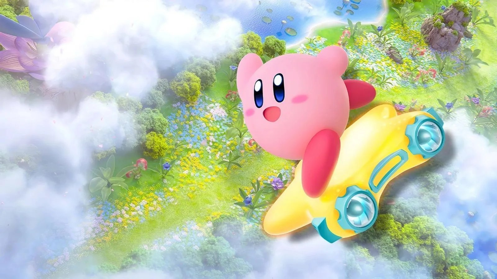 Il dolcissimo Kirby, ovviamente protagonista di Kirby Air Riders