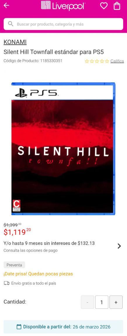 La pagina del negozio con la data d'uscita, foto di CD Action