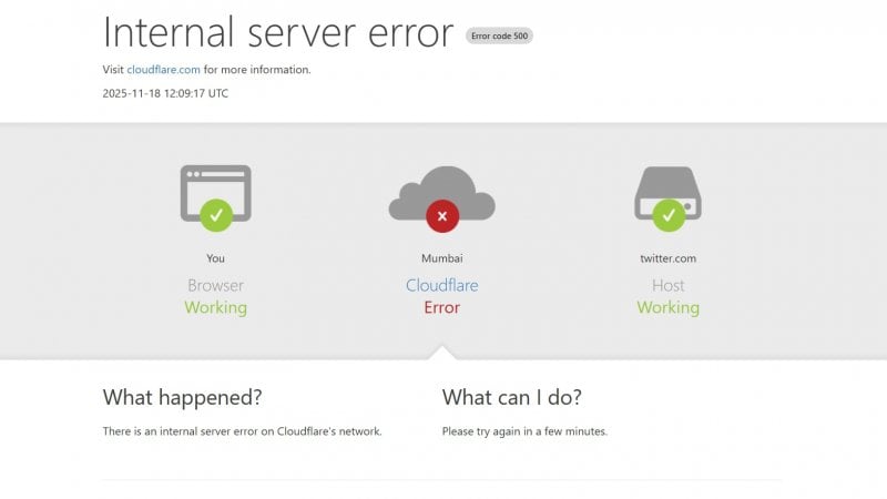 Cloudflare error