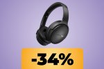 Cuffie bluetooth Bose in maxi offerta su Amazon: cancellazione del rumore e qualità audio al top - Notizia