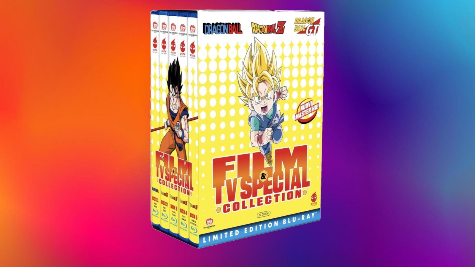 Il cofanetto dei film di Dragon Ball