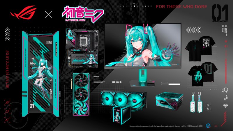 La nuova gamma di prodotti ASUS ROG Hatsune Miku