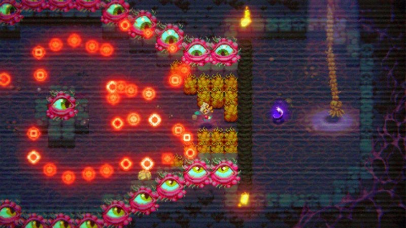In certi momenti, Morsels diventa un vero e proprio bullet hell