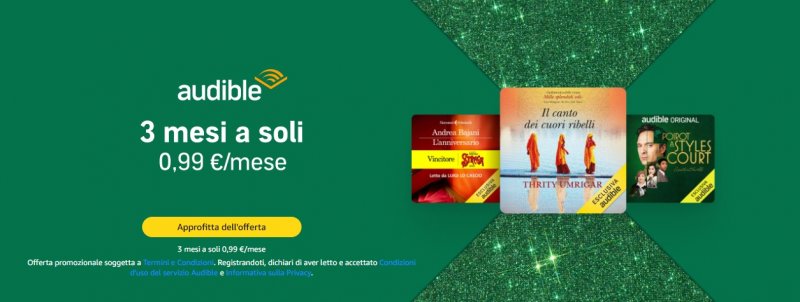 La locandina della promozione di Audible