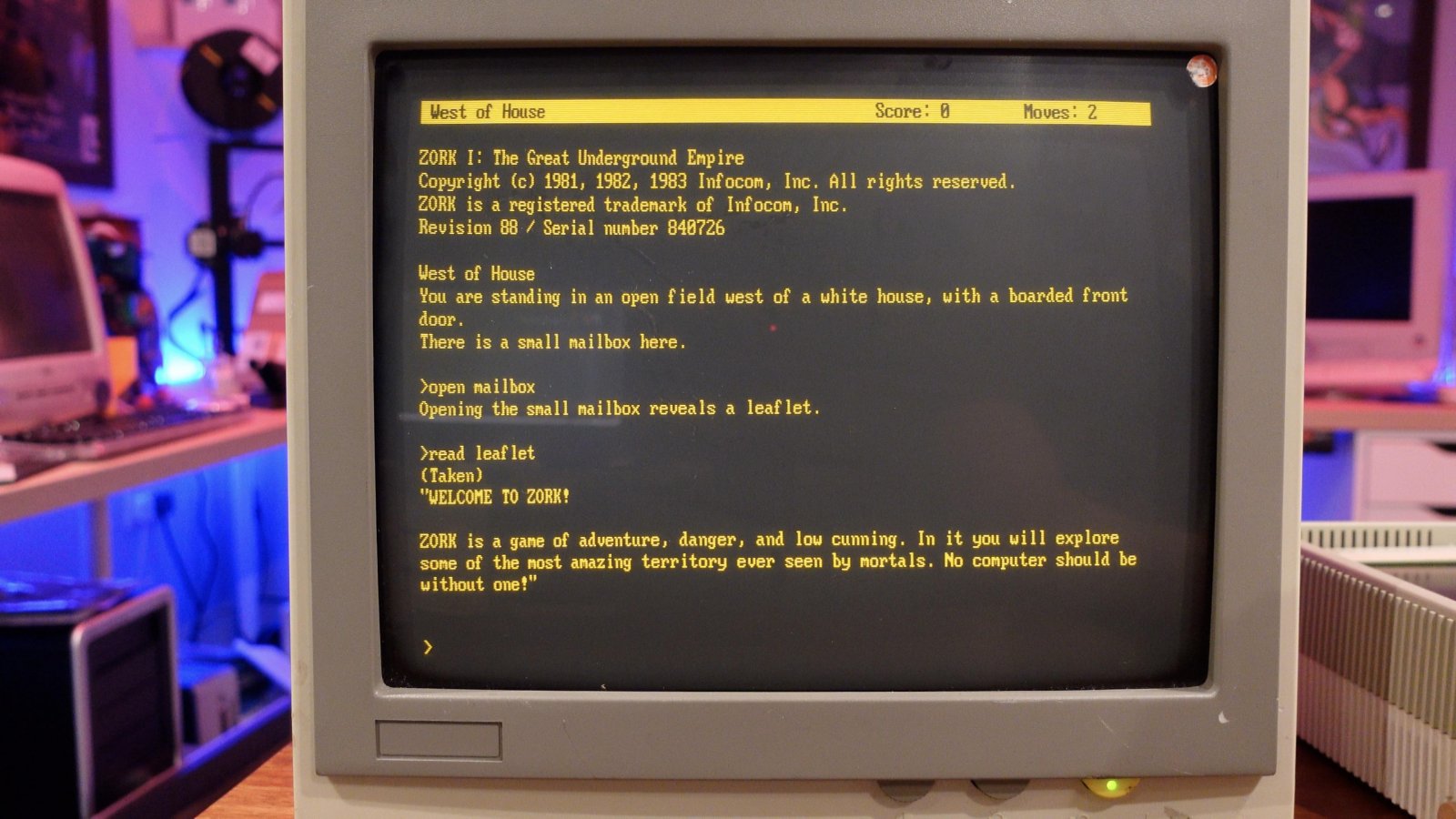 Un computer con Zork