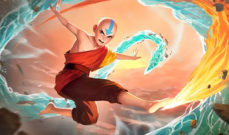 Questo Aang di Fahmi Fauzi è stato utilizzato anche per dare vita a uno dei tanti Playmat messi in circolazione per celebrare questa nuova espansione