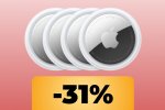 Fai scorta di AirTag: confezione da 4 disponibile in maxi sconto su Amazon per il Black Friday - Notizia